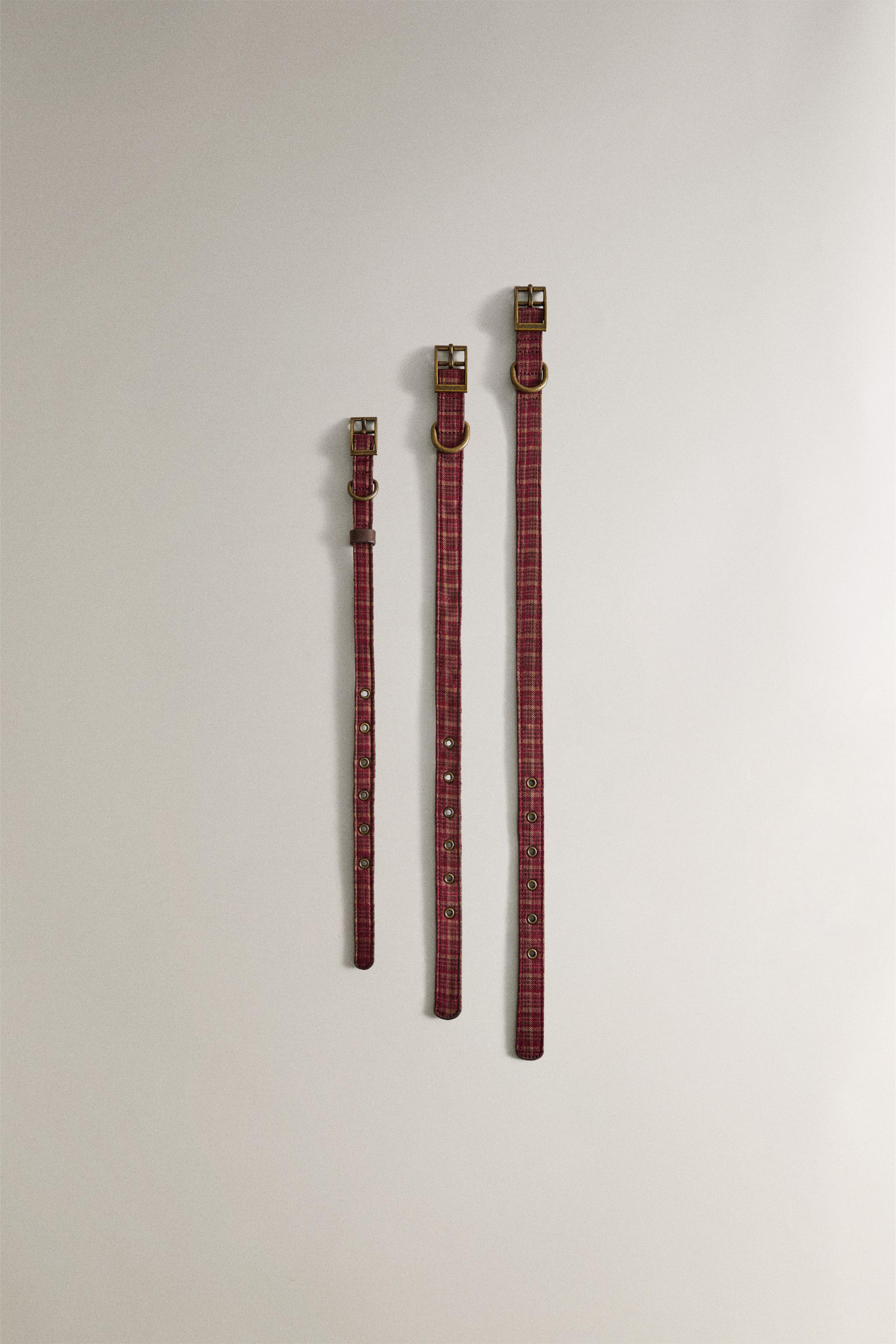 CHRISTMAS LEATHER DOG NECKLACE